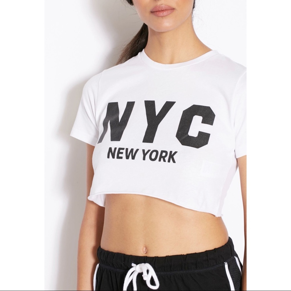 TOPSHOP Petite NYC Crop top